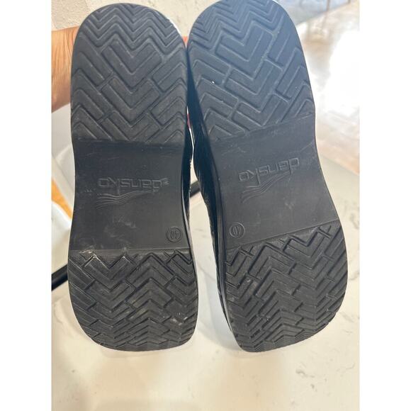 Dansko Women’s Professional Black Tooled Leather Clog, size 40, EUC - Picture 6 of 7